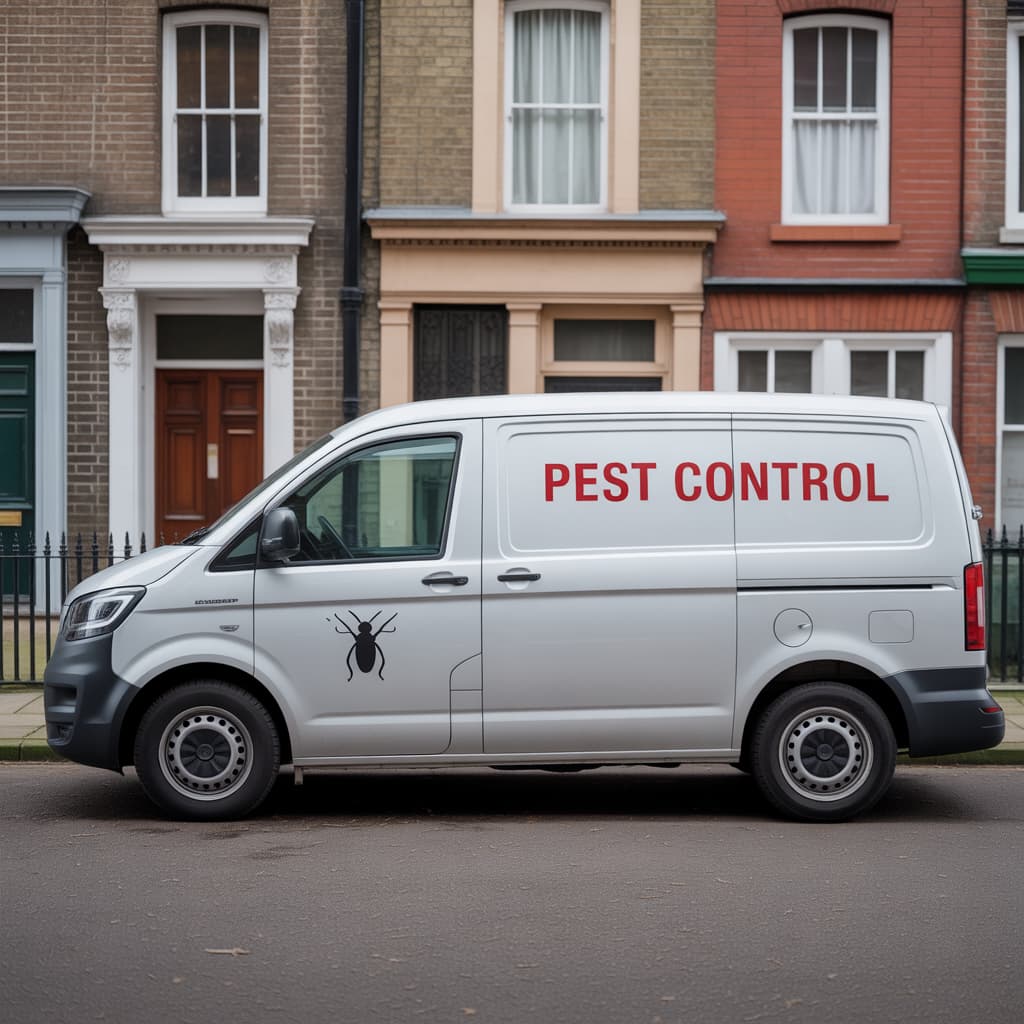 Long Beach eco-friendly pest control van providing same-day service in Long Island NY